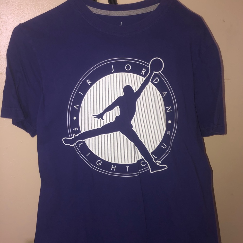 Purple air Jordan t shirt